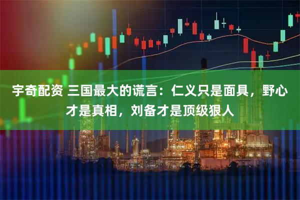 宇奇配资 三国最大的谎言：仁义只是面具，野心才是真相，刘备才是顶级狠人
